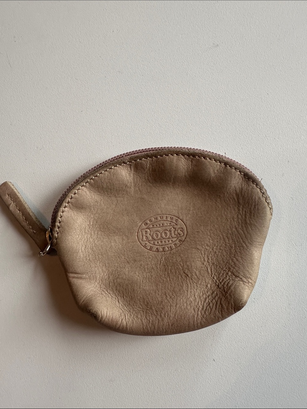 Roots Leather Coin Pouch